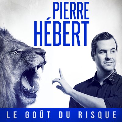 Pierre Hébert avec lion le goût du risque